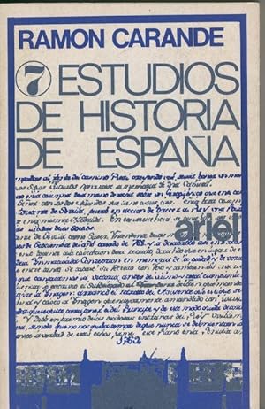 Imagen del vendedor de 7 Estudios de Historia de Espaa a la venta por El Boletin