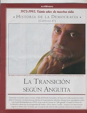 Bild des Verkufers fr Historia de la Democracia 1975-1995: fasciculo numero 47: La transicion segun Anguita zum Verkauf von EL BOLETIN