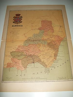 Seller image for Mapa de la provincia de Almeria.Firmado por Benito Chias for sale by EL BOLETIN