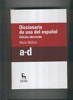 Seller image for Diccionario de uso espaol, edicion abreviada a-d for sale by El Boletin