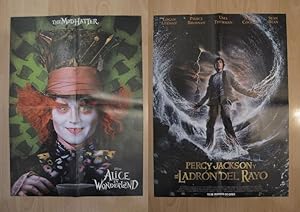 Imagen del vendedor de Poster doble cine: Perrcy Jackson y el ladron del rayo y Alice in Wonderland a la venta por EL BOLETIN