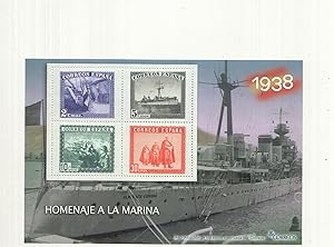 Imagen del vendedor de La Guerra Civil Española en sellos de correos: Juego 4 sellos 1938: Homenaje a la marina a la venta por EL BOLETIN