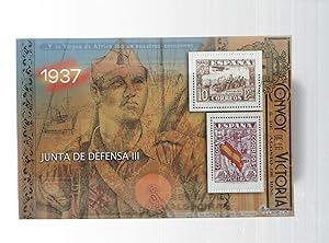 Imagen del vendedor de La Guerra Civil Española en sellos de correos: Juego 2 sellos 1937: Junta de defensa III a la venta por EL BOLETIN
