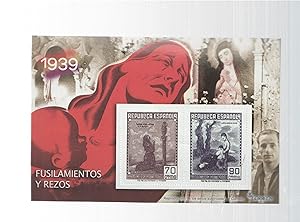Immagine del venditore per La Guerra Civil Espaola en sellos de correos: Juego 2 sellos 1939: Fusilamientos y rezos venduto da EL BOLETIN