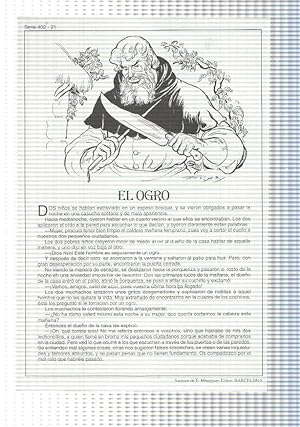 Bild des Verkufers fr Laminas serie Rosa-cuentos de Juan C. Schmid numero 21: El ogro zum Verkauf von El Boletin