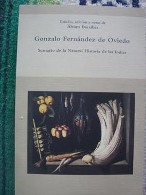 Image du vendeur pour Sumario de la natural Historia de las Indias mis en vente par Libros del cuervo