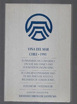 VIÑA DEL MAR. CHILE 1991. IX CONGRESO PANAMERICANO DE MECANICA DE SUELOS E INGENIERIA DE FUNDACIO...