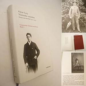 Bild des Verkufers fr Nietzsche verstehen. Essays aus dem Exil 1913-1937. Band 1: Gesammelte Werke und Schriften. Herausgegen von Steffen Dietzsch und Julia Rosenthal * mit O r i g i n a l - S c h u t z u m s c h l a g zum Verkauf von Galerie fr gegenstndliche Kunst