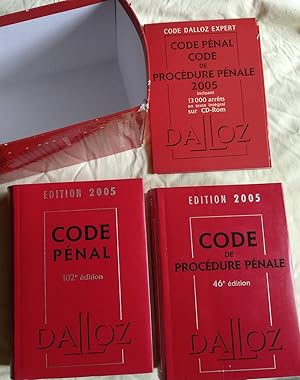 Image du vendeur pour CODE PENAL + CODE DE PROCEDURE PENALE + CD ROOM - EDITION DE 2005 mis en vente par LE BOUQUINISTE