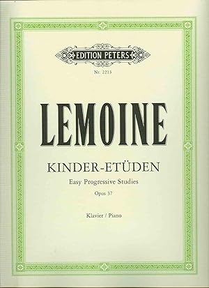 Seller image for LEMOINE H. - Estudios Infantiles Op.37 para Piano for sale by Mega Music