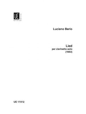 Image du vendeur pour BERIO L. - Lied (1983) para Clarinete mis en vente par Mega Music