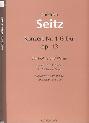 Bild des Verkufers fr SEITZ - Concierto n 2 Op.13 en Sol Mayor (1 Posicion) para Violin y Piano zum Verkauf von Mega Music