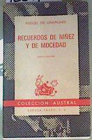 Imagen del vendedor de Recuerdos de niez y de mocedad a la venta por Almacen de los Libros Olvidados