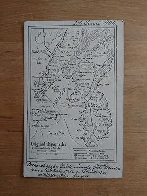 Ansichtskarte / Postkarte - Pantscherei : Original-Japanische Generalstabs-Karte