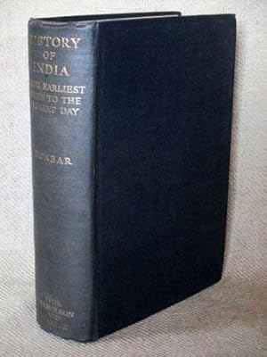 Bild des Verkufers fr A History of India from the Earliest Times to the Present Day. zum Verkauf von Verlag + Antiquariat Nikolai Lwenkamp