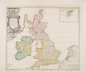 A general map of Great Britain and Ireland with part of Holland Flandres, France. Regnorum Magnae...