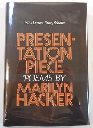 Image du vendeur pour Presentation Piece. The 1973 Lamont Poetry Selection mis en vente par Resource Books, LLC