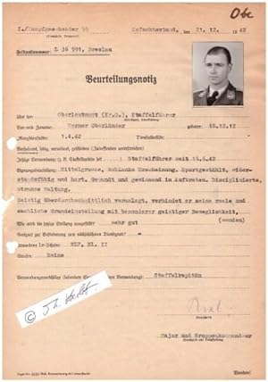 RUDOLF KIEL (Daten unbekannt) dt. Kampfflieger, Major, 1941-43 Gruppenkommandeur der I./ Kampfges...