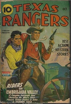 Seller image for TEXAS RANGERS: October, Oct. 1943 ("Riders of Embrujada Valley") for sale by Books from the Crypt