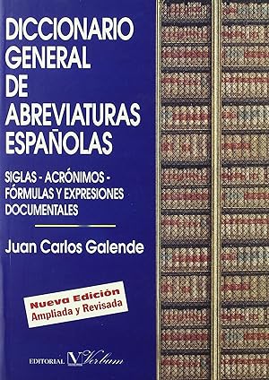 Imagen del vendedor de Diccionario general de abreviaturas espaolas a la venta por Imosver
