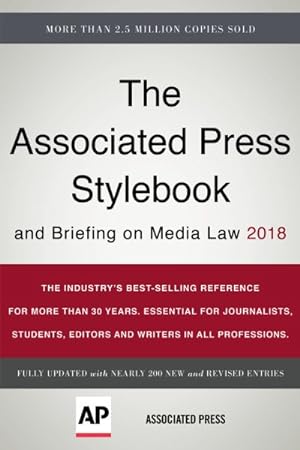 Imagen del vendedor de Associated Press Stylebook 2018 : And Briefing on Media Law a la venta por GreatBookPrices