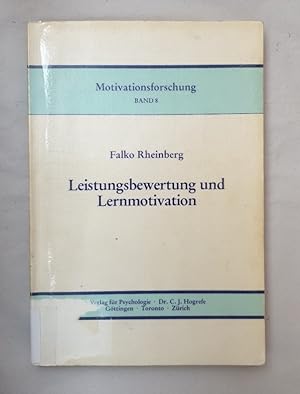 Imagen del vendedor de Leistungsbewertung und Lernmotivation (=Motivationsforschung, 8). a la venta por Wissenschaftl. Antiquariat Th. Haker e.K