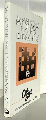 Seller image for Pour un Perec lettr, chiffr for sale by Librairie Thot