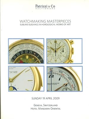 Watchmaking masterpieces