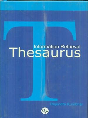 Bild des Verkufers fr Information Retrieval Thesaurus: An Annotated Bibliography zum Verkauf von Librodifaccia