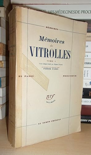 Image du vendeur pour MEMOIRES DE VITROLLES - Tome I mis en vente par Planet's books