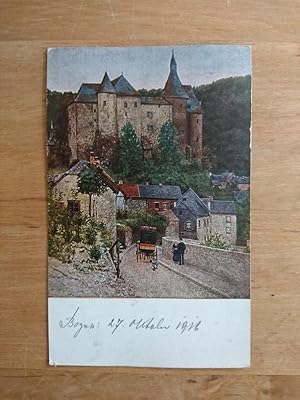 Ansichtskarte / Kunstpostkarte - H. Lessing : Burg Clervaux