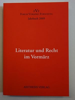 Seller image for Literatur und Recht im Vormrz. Herausgegeben von Claude D. Conter. for sale by Antiquariat Martin Barbian & Grund GbR