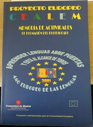 PROYECTO EUROPEO CEALEM. MEMORIA DE ACRIVIDADES DE FORMACION DEL PROFESORADO.