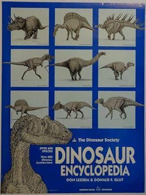 Imagen del vendedor de Promotional Poster: The Dinosaur Society Dinosaur Encyclopedia a la venta por Dale Steffey Books, ABAA, ILAB