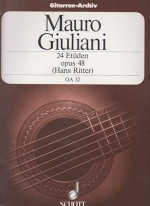Bild des Verkufers fr 24 Studies for Guitar, Op.48 zum Verkauf von Hancock & Monks Music