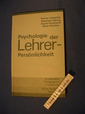 Bild des Verkufers fr Psychologie der Lehrerpersnlichkeit : d. Lehrer im Brennpunkt erziehungswiss. Reflexion. Rainer Dieterich . / Studienreihe pdagogische Psychologie. zum Verkauf von Antiquariat BehnkeBuch