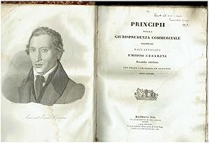 Immagine del venditore per PRINCIPI DELLA GIURISPRUDENZA COMMERCIALE EMIDIO CESARINI MACERATA 1840 venduto da iolibrocarmine