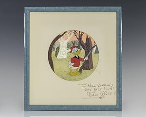 Original Walt Disney Donald Duck Drawing Signed.