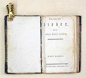 Bild des Verkufers fr Christliche Lieder. zum Verkauf von antiquariat peter petrej - Bibliopolium AG