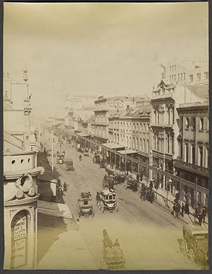 George Street, Sydney. Albumen photograph