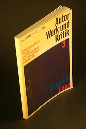 Bild des Verkufers fr Autor, Werk und Kritik. Band 3: Wolfgang Koeppen, Siegfried Lenz. zum Verkauf von Steven Wolfe Books