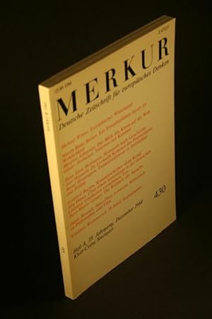 Bild des Verkufers fr Merkur. Deutsche Zeitschrift fr europisches Denken, Heft 8, 38 Jg., Nr. 340, Dezember 1984. zum Verkauf von Steven Wolfe Books