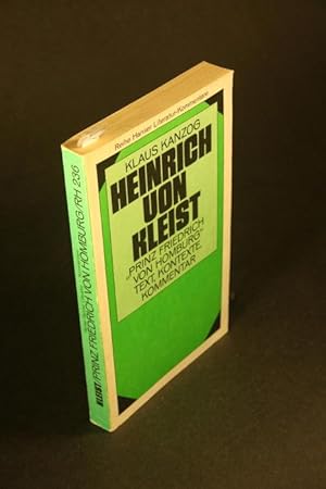 Seller image for Heinrich von Kleist, Prinz Friedrich von Homburg: Text, Kontexte, Kommentar. for sale by Steven Wolfe Books