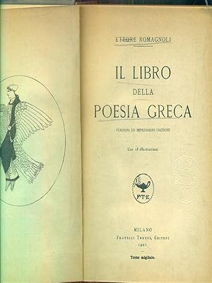 Bild des Verkufers fr Il libro della poesia greca zum Verkauf von Librodifaccia