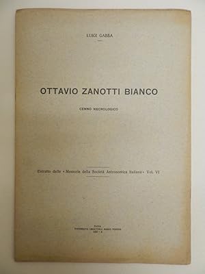 Bild des Verkufers fr Ottavio Zanotti Bianco. Cenno necrologico zum Verkauf von Libreria Spalavera