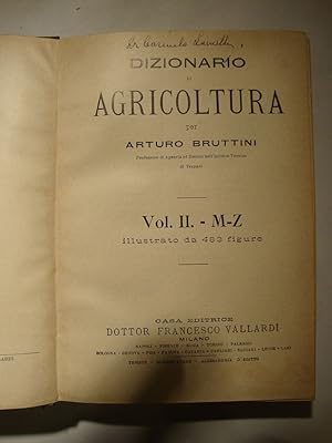 Seller image for Dizionario di Agricoltura (Vol. I: A - L / Vol. II: M - Z) for sale by Studio Bibliografico Restivo Navarra