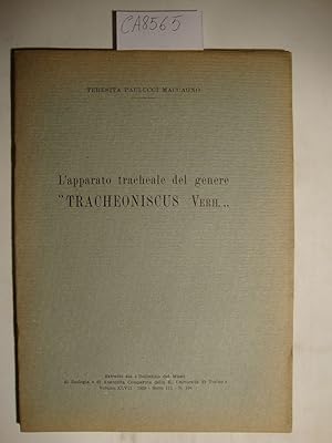 L'apparato tracheale del genere "Tracheoniscus Verh."