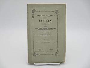 Catalogue des Espèces de l'Ancien Genre Scolia Contenantles Diagnoses, les Descriptions et la Syn...