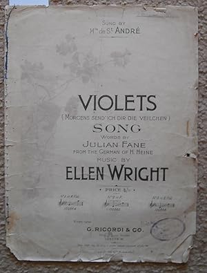 Violets Song [ Morgens Send Ich Dir Die Veilchen ] In the Morning I'll Send You the Violets