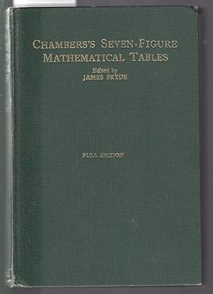 Seller image for Chamber's Seven-Figure Mathematical Tables for sale by Laura Books